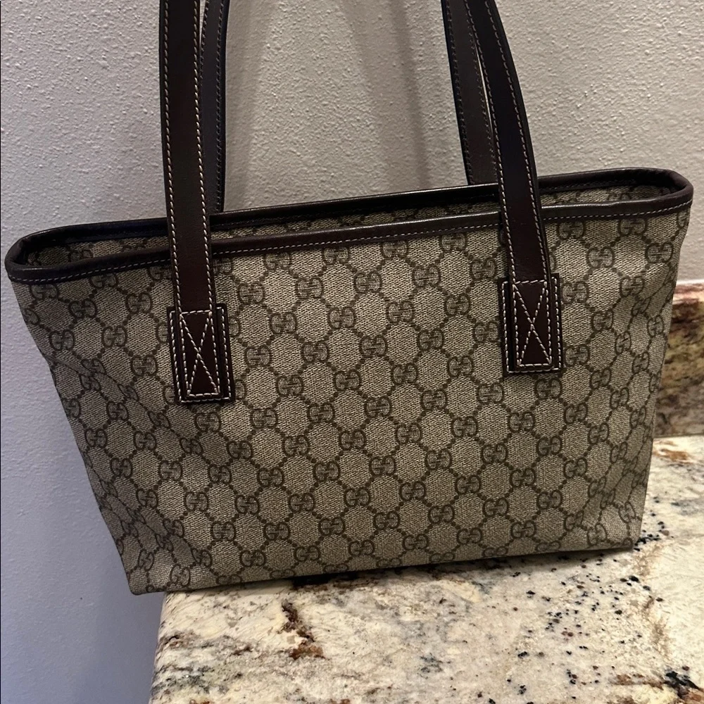 Gucci Beige and Brown Tote Bag - Picture 12 of 16